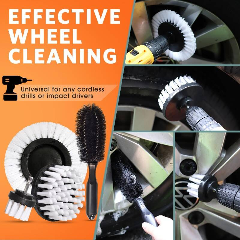Car Cleaning Kit 25 Pcs Ultimate Car Wash Kit With Drill Brush, Cloth, And Wheel Brush Multi-functional Car Detailing Kit For Deep Cleaning And Interior Care Complete Car Interior Cleaning Kit,