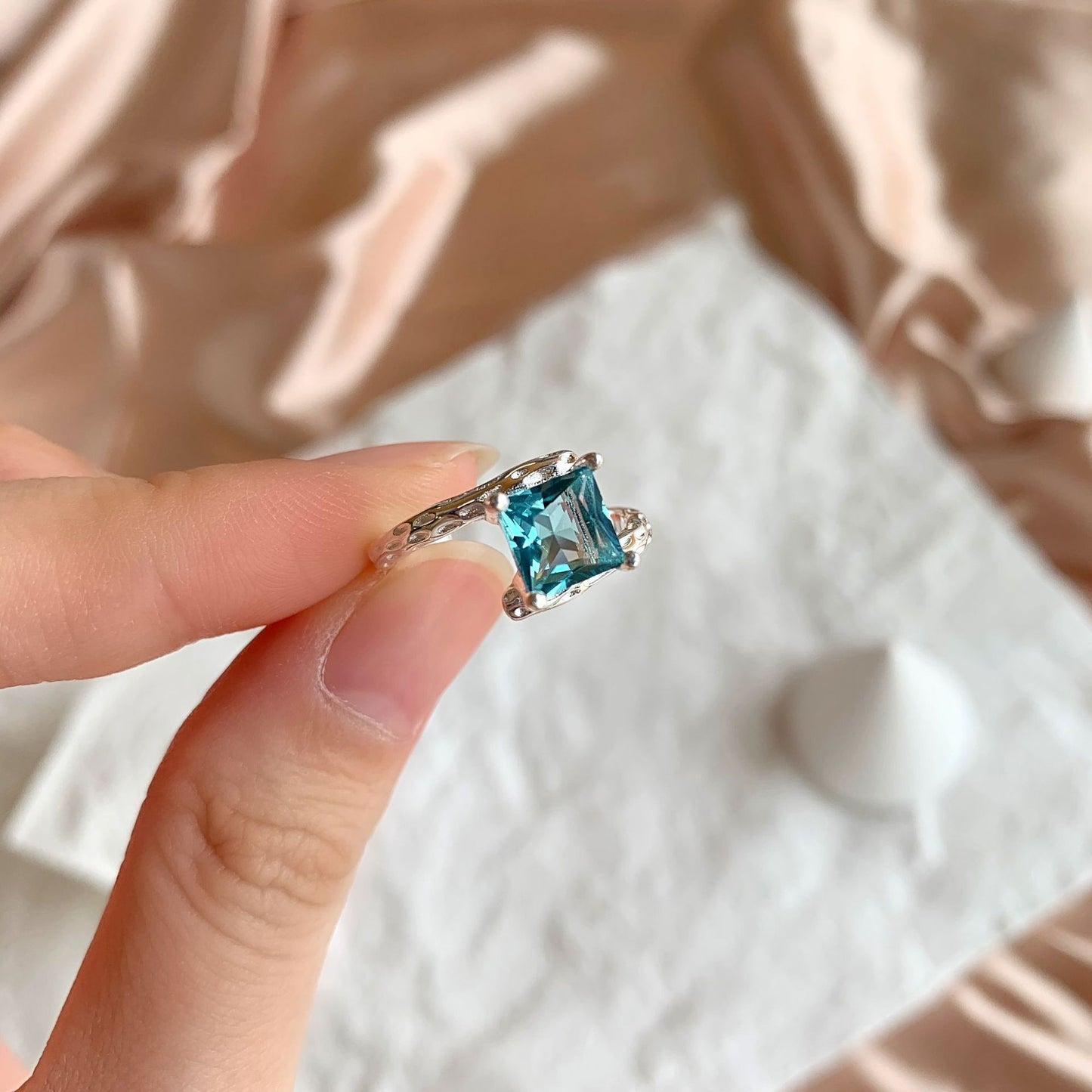 Korean Style 925 Sterling Silver Ring Female Ins Style Niche Design