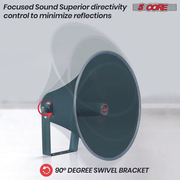 PA Horn Speaker Set 2' Compression Driver 600W 16 Ohm Weatherproof Aluminum Body 18 TPI Thread