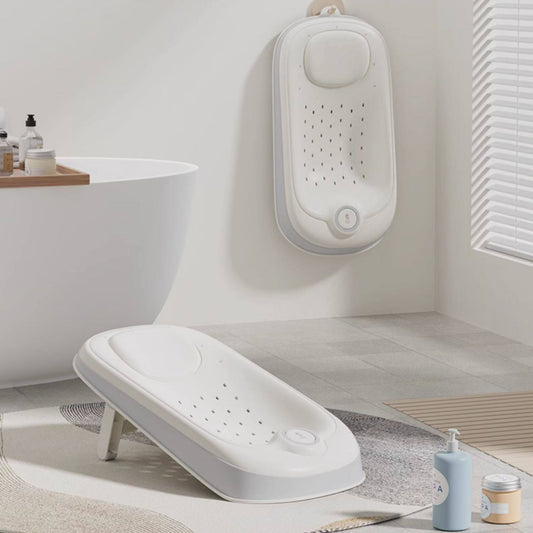 Newborn Baby Bath Support With Adjustable Non-Slip Bath Rack