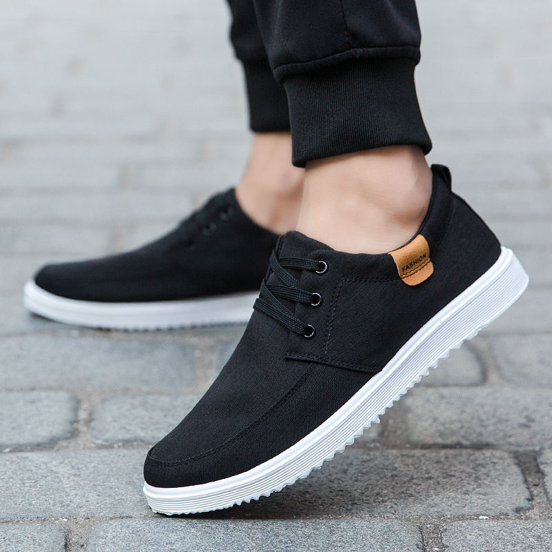 Men's Shoes Breathable Canvas Shoes Korean Style Trendy