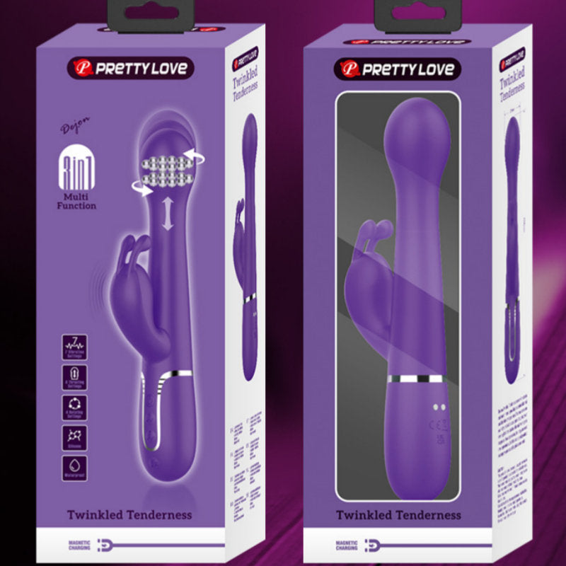 3-in-1 Ball Telescopic 7-frequency Double Motor Vibration Massage Tool