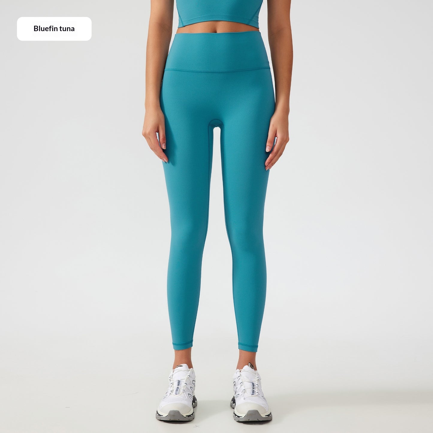 One Size Fits All Nude-Feel High-Waist Yoga Pants Tummy-Control Hip-Lifting For Fitness