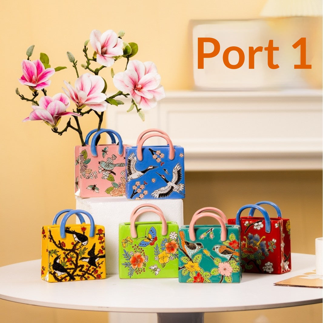 Dried Flower Small Vase Living Room Home Decor Ornament