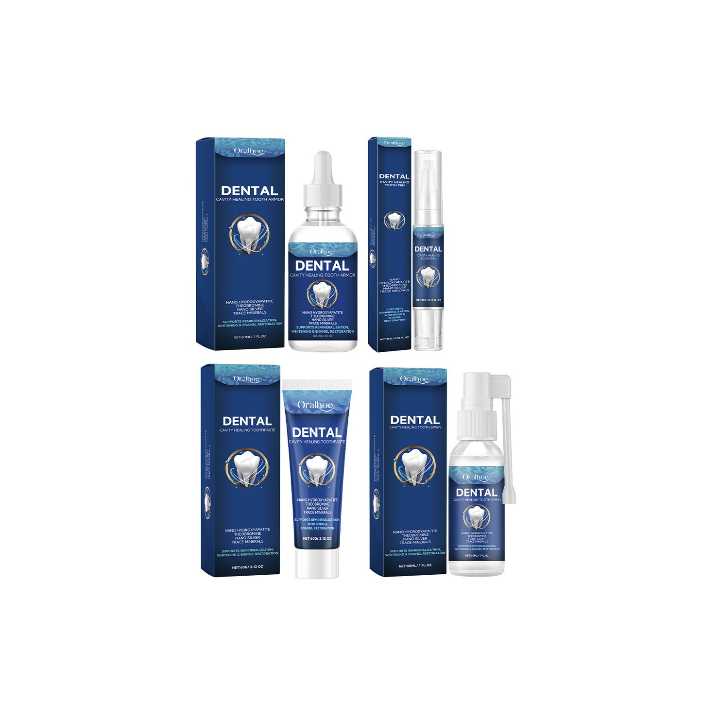 ORALHOE Dental Care Gently Cleans Stains And Tartar For A Fresh
