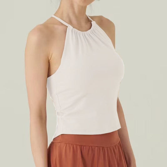Womens Fitness Running Training Halter Top