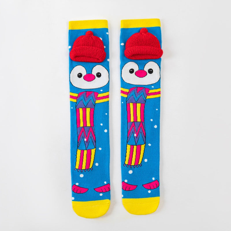 Childrens Accessories 3D Cute Cartoon Ear designed Long Socks