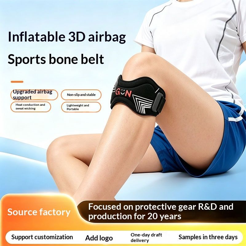 Summer Knee Pads For Running, Fitness, Cycling, Outdoor Use, Adjustable Airbag Shock Absorption, Non-Slip, Men's And Women's Patella Straps