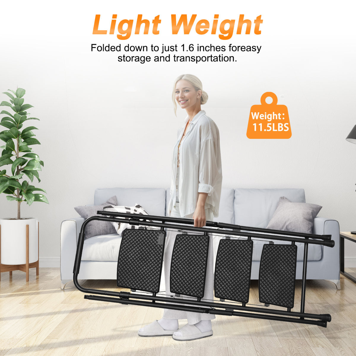 Multi-Purpose Step Ladder With Sturdy Frame For Easy Storage