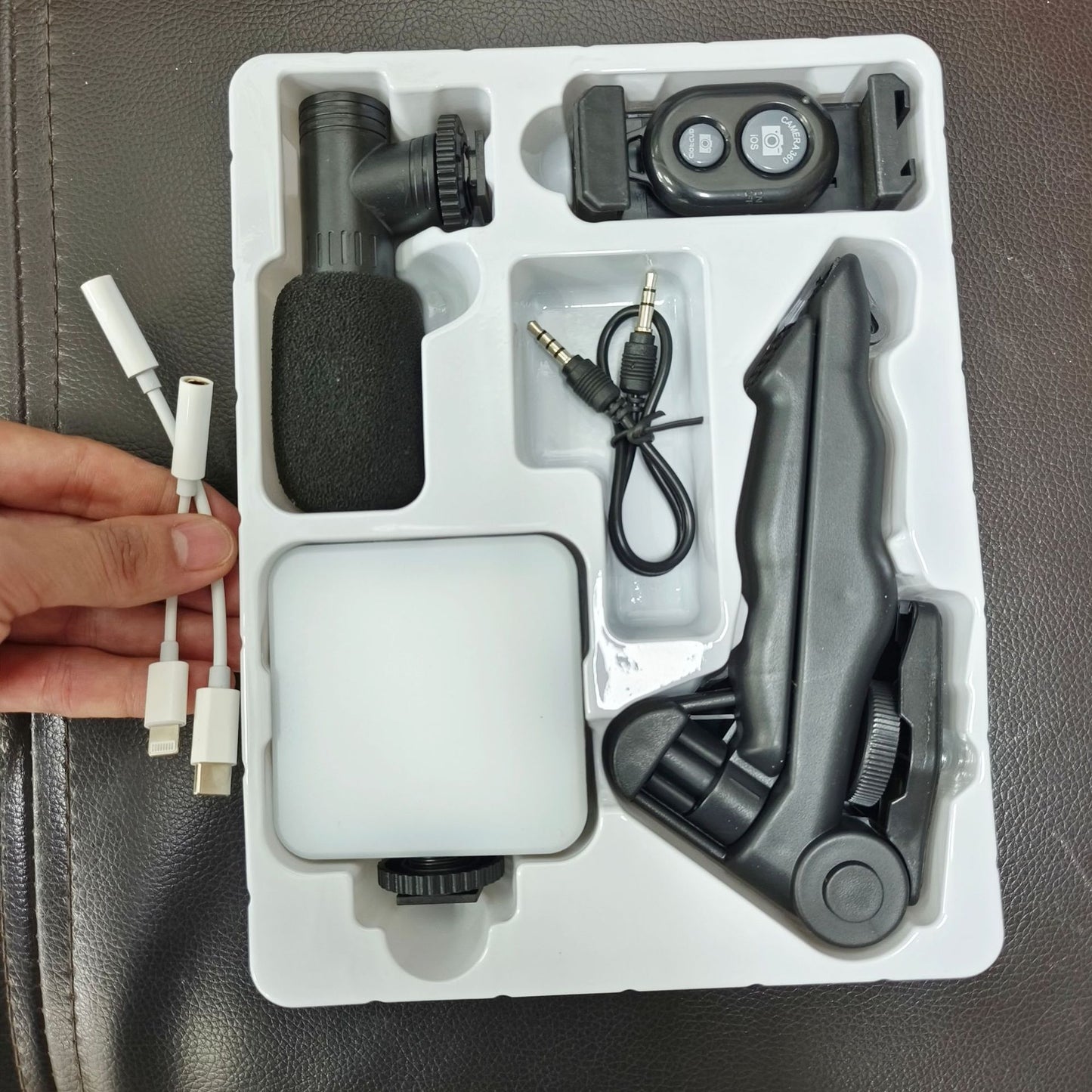 Multi-functional Desktop Beauty Leg Pocket Fill Light With Microphone Set