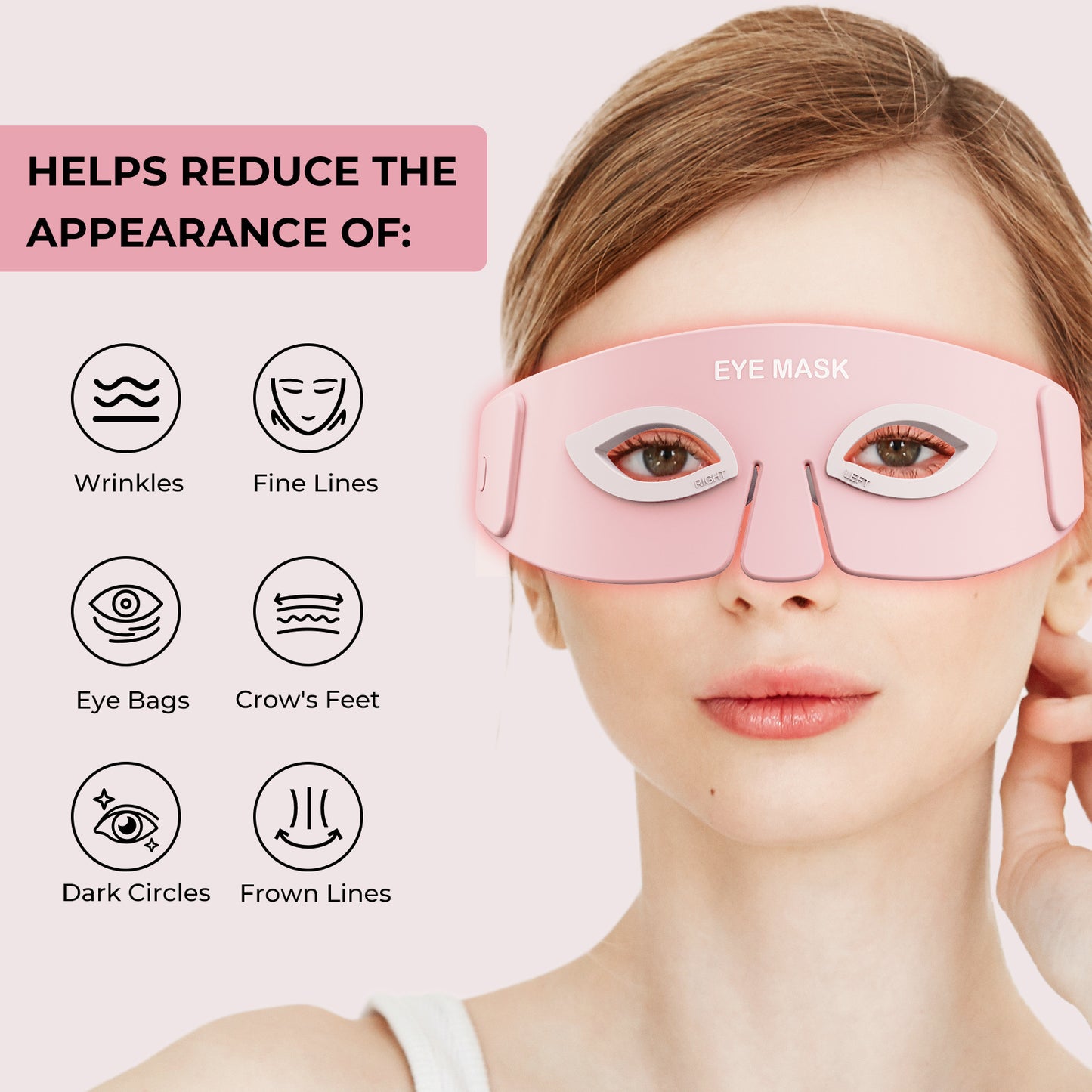 Silicone Eye Beauty Instrument Home Wearable Eye Protection Instrument Red Light