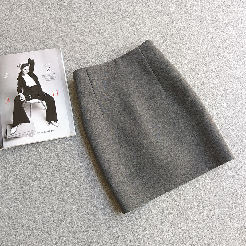 New Summer And Autumn Style Simple High-waisted A-line Solid Color Short Skirt