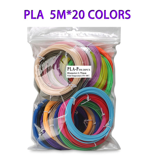 PLA 3D Printing Pen Set Doodle Printer Drawing 12 Colours Filament Gift For Kids