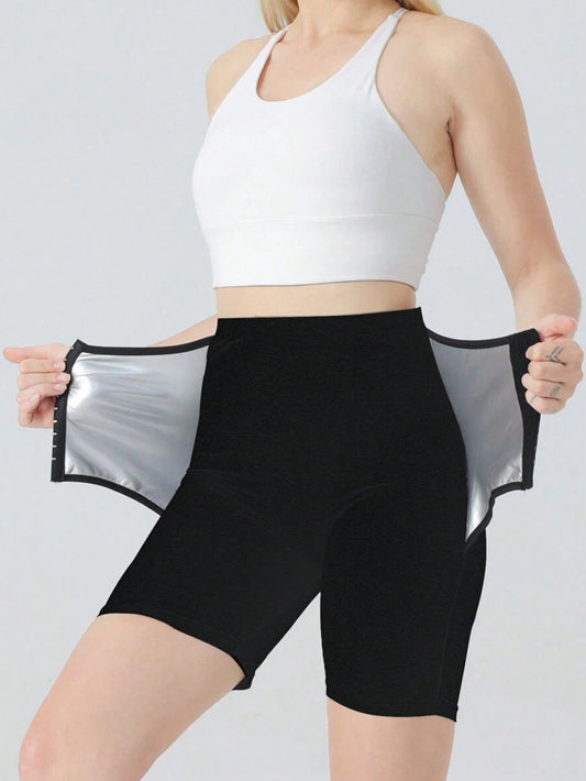 Sauna Sweat Shorts For Women High Waisted Sauna Legging Pants Slimming Compression Body Shaper