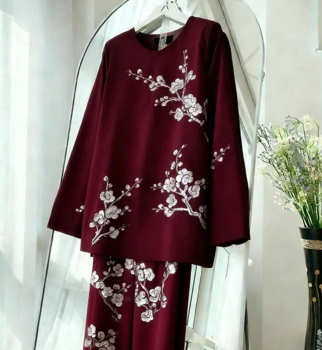 New Womens Casual Digital Print Set