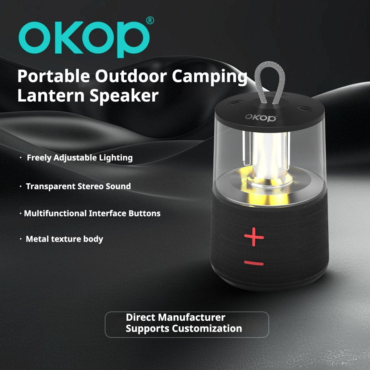 KP-840 Bluetooth Speaker Outdoor Camping Light Bluetooth Speaker Subwoofer Home Desktop Multifunctional LED Desk Lamp