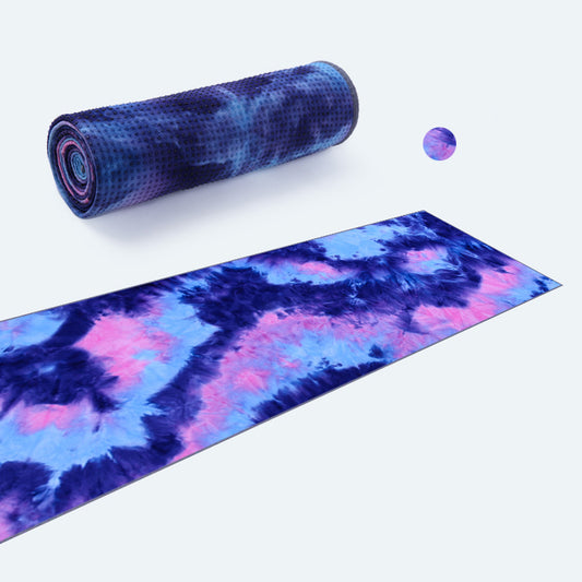 Fitness Towel Non-slip Exercise Drape Multi-color Tie-dye Yoga Towel