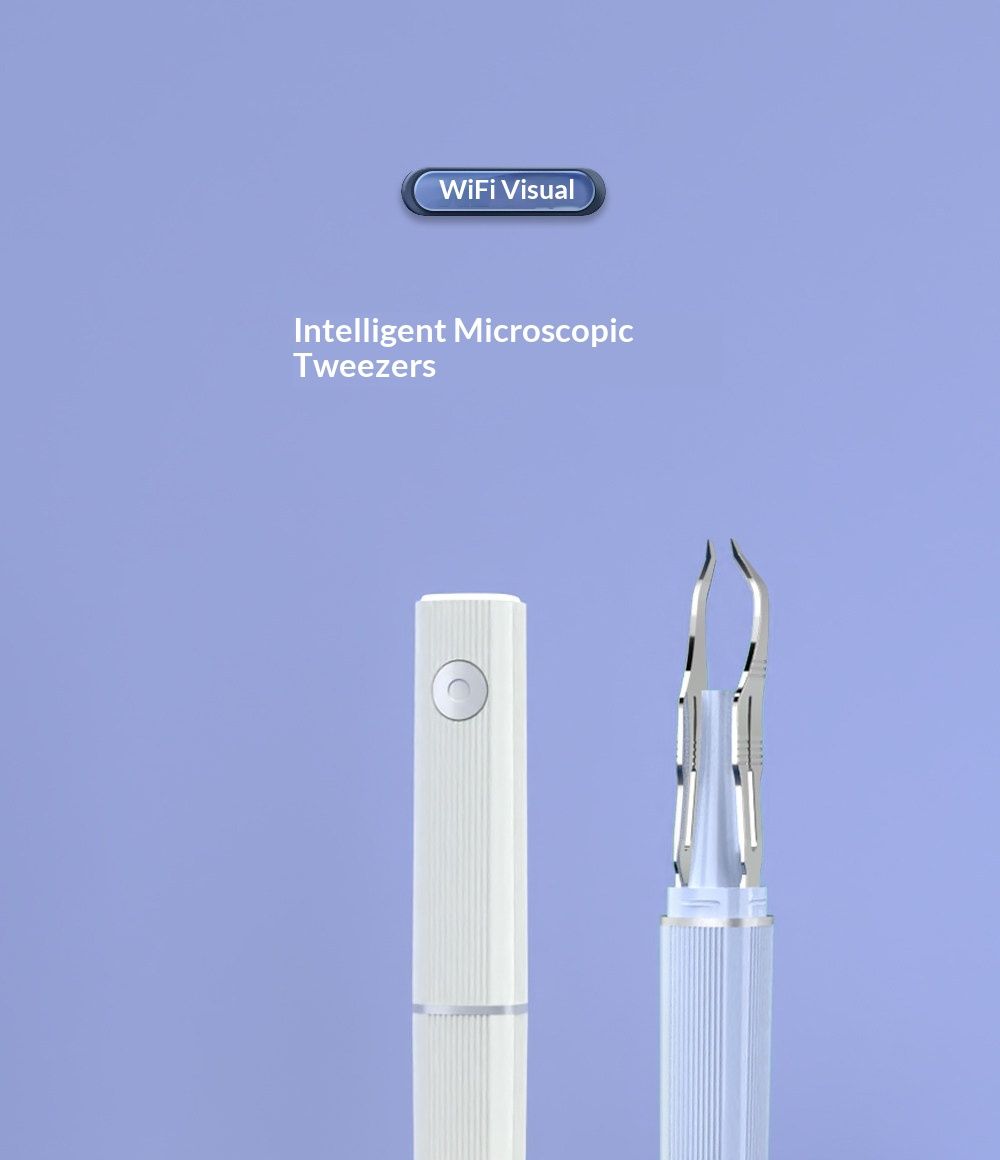 Smart Microscopic Wireless Visual Tweezers For Eyebrow Shaping And Splinter Removal