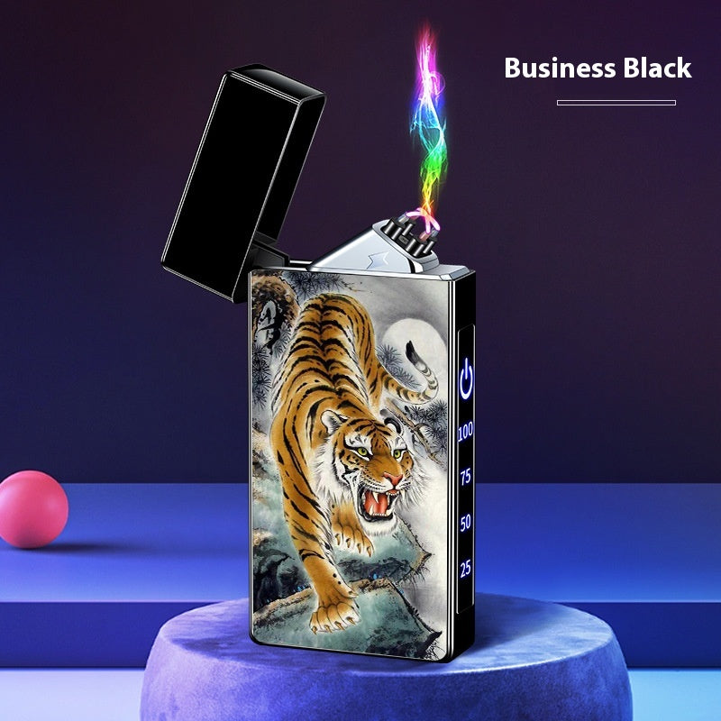 Double-layer Windproof Charging Intelligent Power Display Lighter