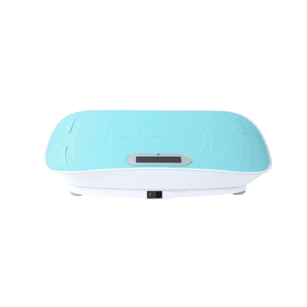 Full Body Vibration Platform Crazy Fitness Massage 10-Frequency Weight Loss & Fat Burner Shaking Machine For Unisex Blue