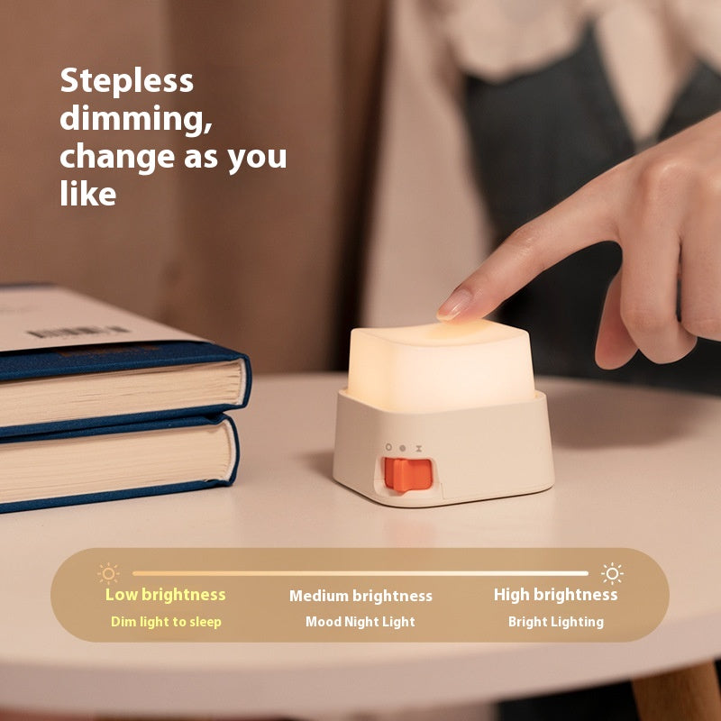 Decompression Button Light USB Charging Cute Small Night Lamp