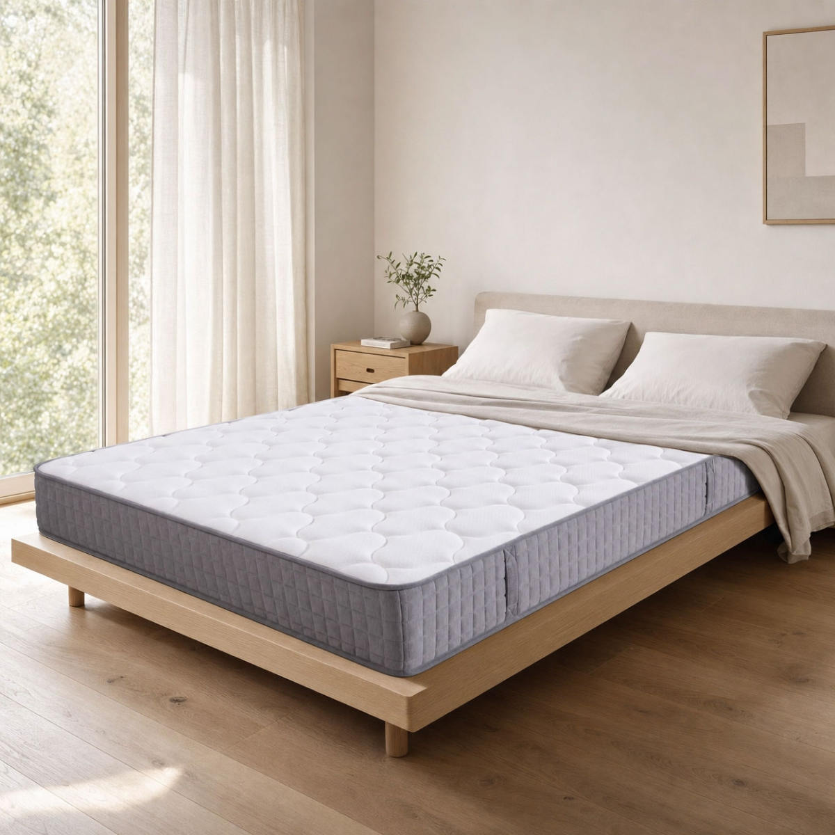 Pocket Spring Mattress 25 Cm High, 7-zone Spring Mattress, Ergonomic Mattress, Pocket Spring Hardness H3, 90x200cm And Many Other Sizes Available.