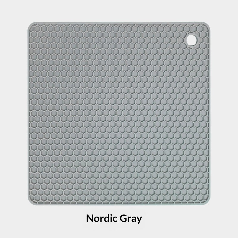 Insulated Silicone Honeycomb Mat Square Kitchen Placemat