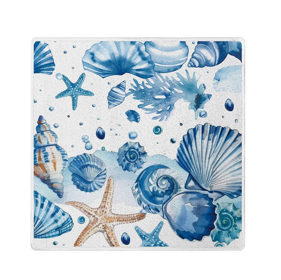 Printed Microfiber Kitchen Cleaning Cloth Small Square Towel