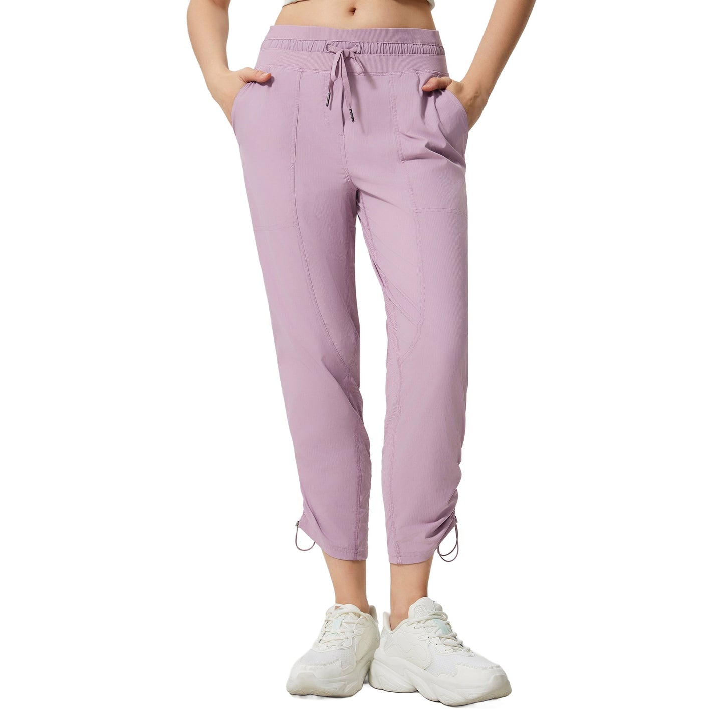 Quick-drying Breathable Running Fitness Straight Cropped Pants Ice Casual All-matching