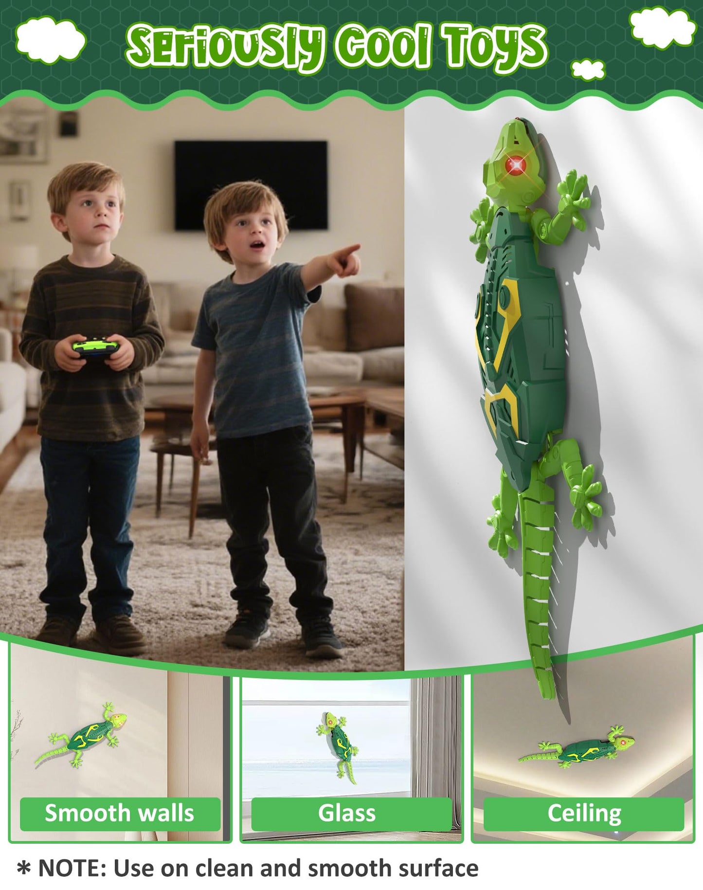 Realistic Wall-Climbing Gecko Toy  Birthday Gift For Children Aged 6