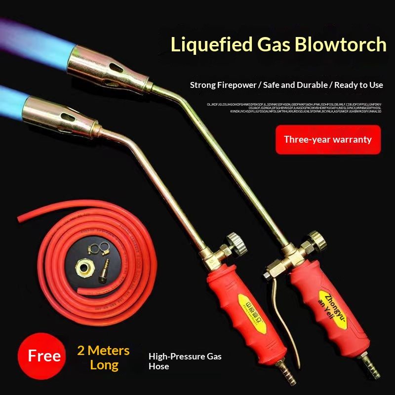 Zhongyuan Dingli Liquefied Gas Flame Gun, Household Pig Hair-Removal Blowtorch, Waterproof Disinfection Welding Torch, Baking And Roasting Blowtorch