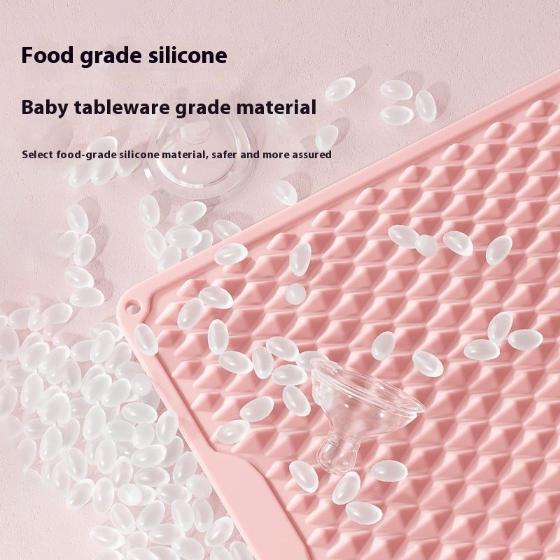 Anti-slip Bath Silicone Double Hardness Thickened Massage Mat