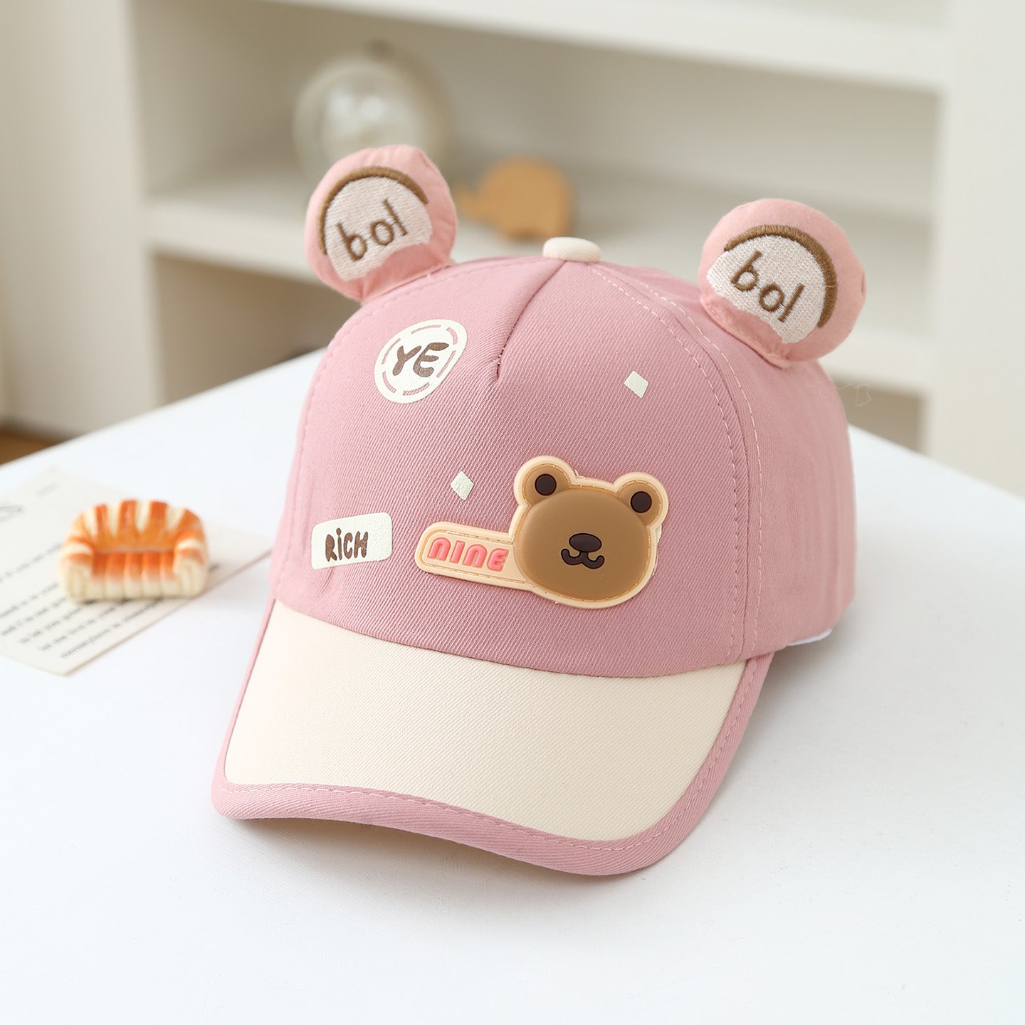 Summer Cartoon YE Little Bear 3-6 Years Old Boys And Girls Hat For Outdoor Travel, Street Sun Protection Cap, Baseball Cap