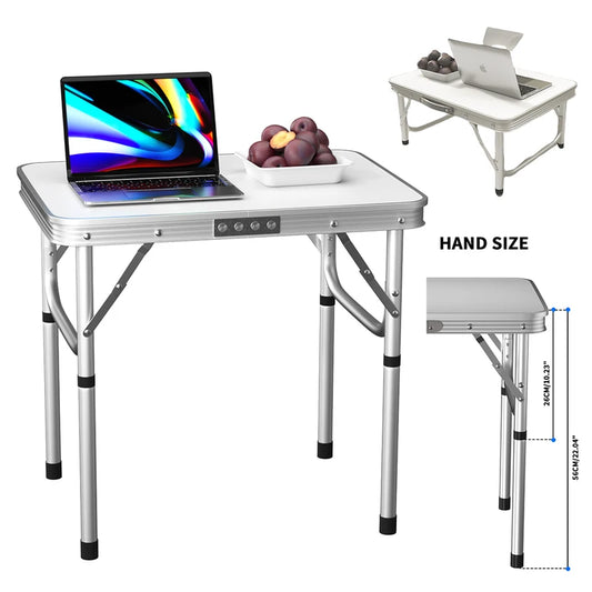 Folding Picnic Table Outdoor,Folding Computer Table, For Homework Compact Handy Camping Table Garden Party BBQ