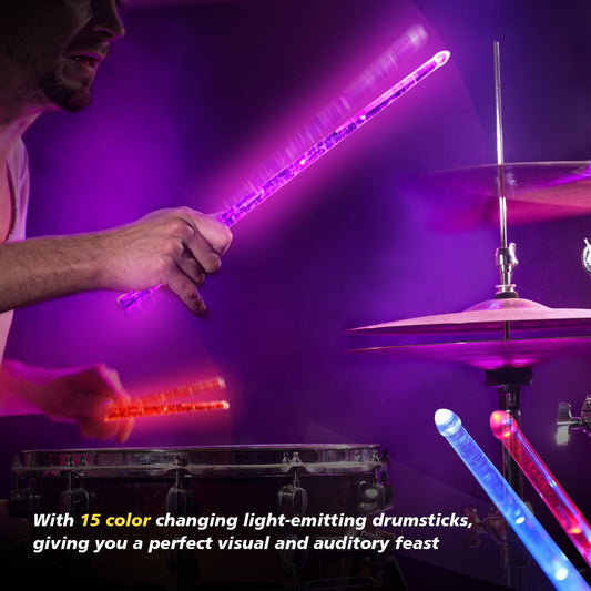 LED Luminous Drumstick 15 Color Gradient USB Charging