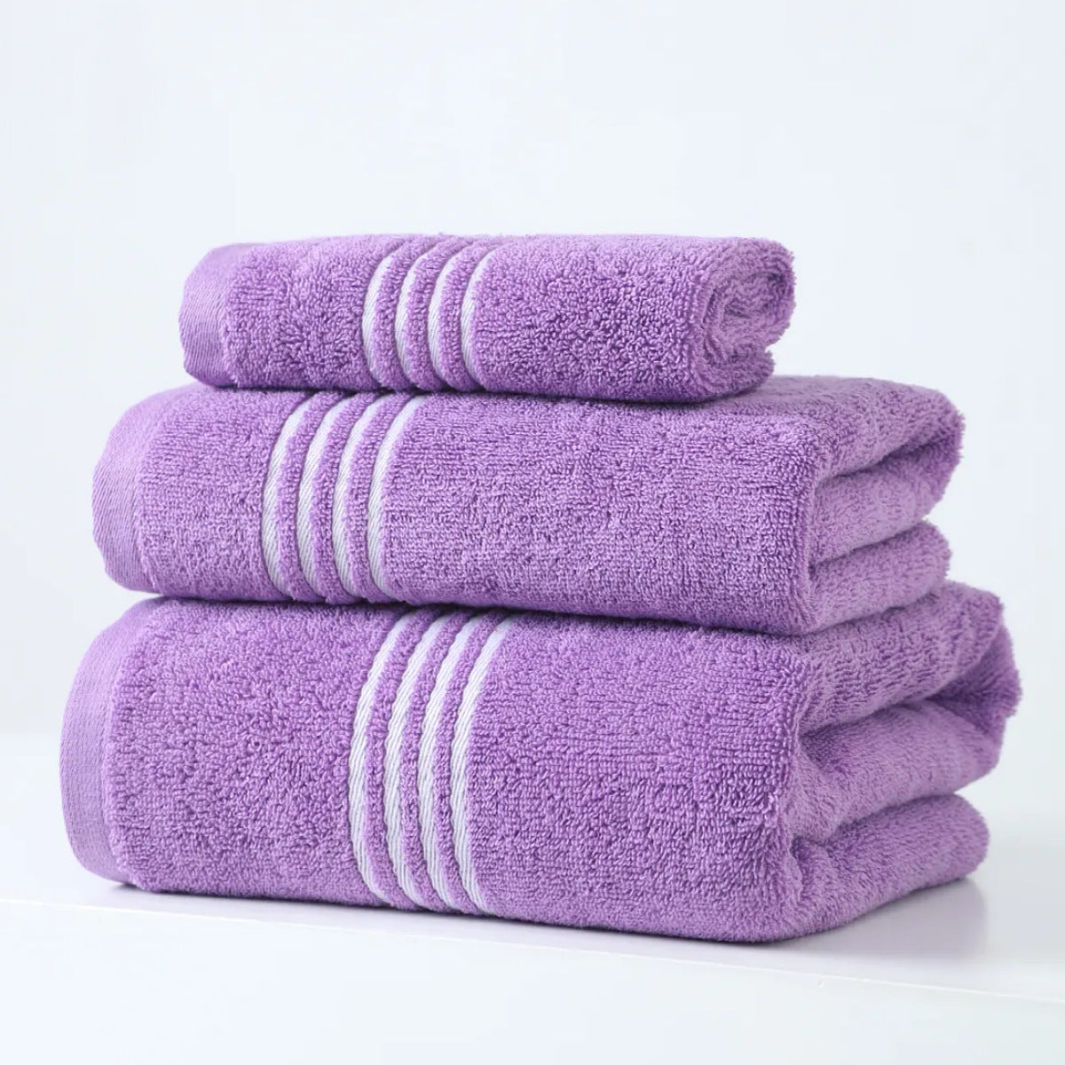 100 Cotton Large Quick Absorbent And Fast Drying Face Towel Set With Bath Towel