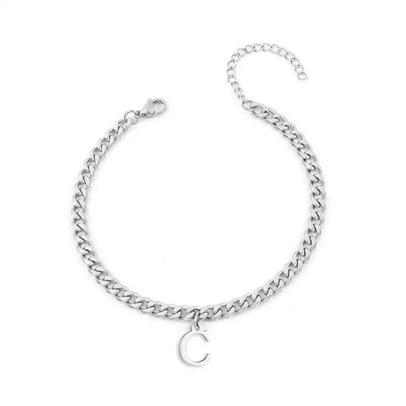 Stainless Steel New Creative Mens Letter Bracelet