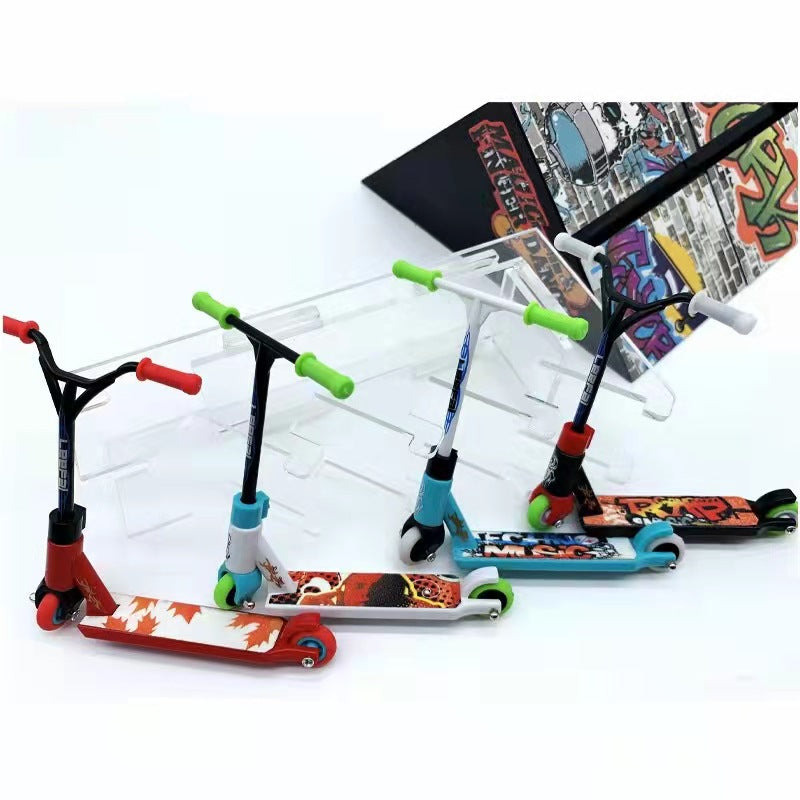 Mini Alloy Fingertip Pedal Active Car Children's Skateboard Toy