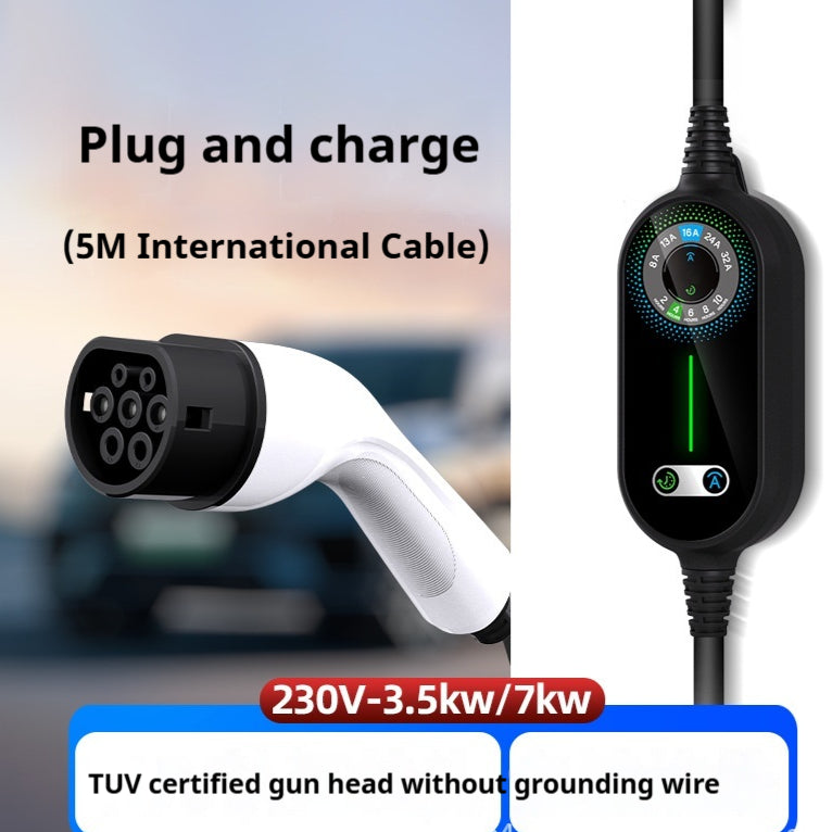 Portable Charging Station For New Energy Vehicles, Type 2 Charging Gun