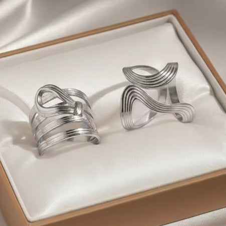 Stainless Steel Ring For Womencolorfast Subtly Luxurious And Exudes A Premium Vibe