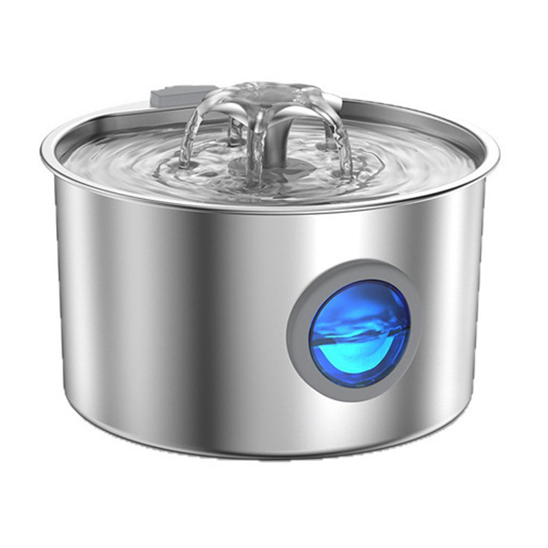 Cat Water Fountain Stainless Steel, 3.2L Automatic Quiet Drinking Fountain With 2 Filters 2 Sponges Water Level Window Gifts For Kitty Small Pets Indoor