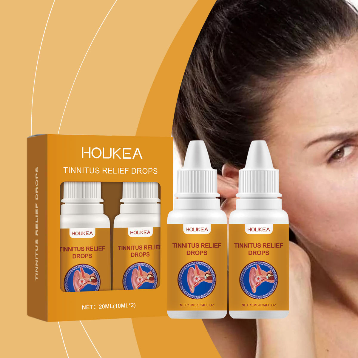 Meatus Acusticus Cleaning Earwax Herbal Mild Care Relax Nourish Ear Drops