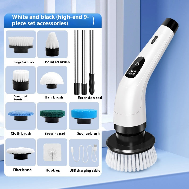 Car Kitchen Wireless Charging Handheld Multifunctional Electric Cleaning Brush