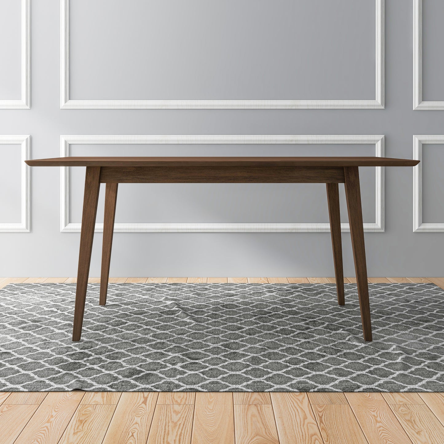 Levi Modern Style Solid Wood Rectangular Dining Kitchen Table