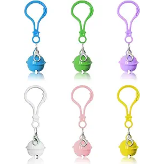 Pet Bells For Collars, 6pcs Dog Bells Cat Bells Multi Color Dog Collar Charms Pet Pendant Accessories With Clasps
