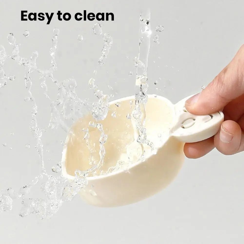 Pet Food Scoop Plastic Grain Spoon Multifunctional Timed Quantitative Feeding Spoon Safe Non-Toxic Pet Food Measuring Scoop