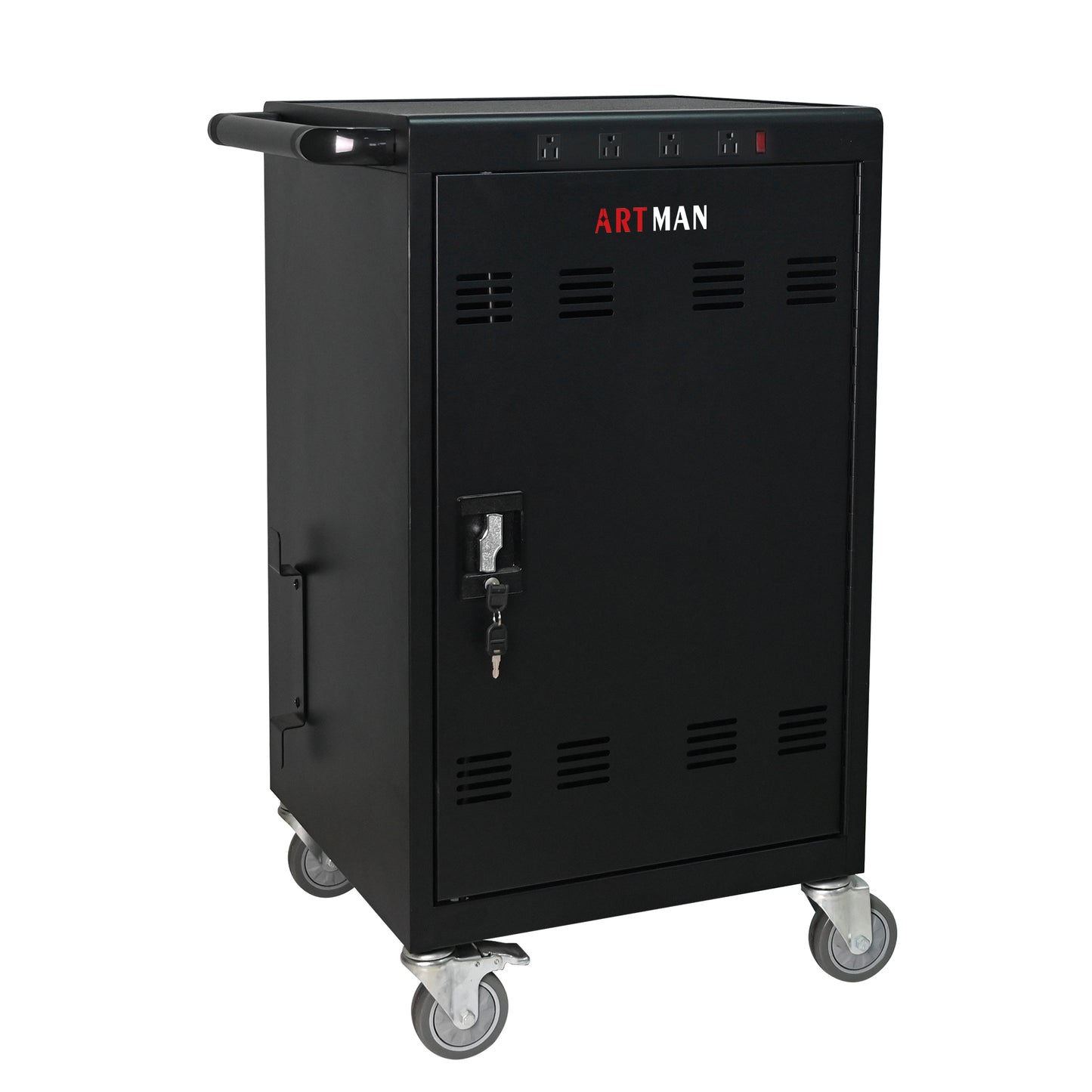 Mobile Charging Cart And Cabinet For Tablets Laptops 35-Device B30PLUS