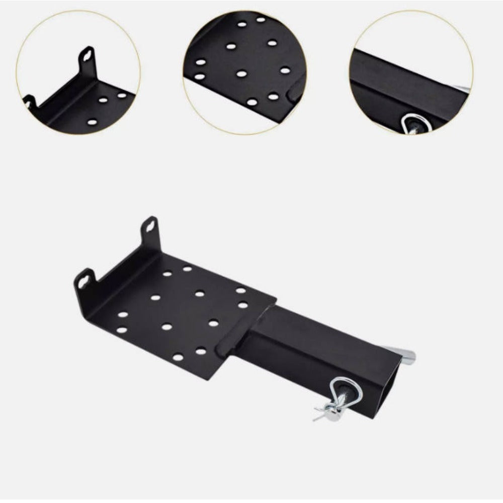 Support pan European shipping--Universal Trailer Hitch Winch Mounting Plate Hitch Winch Bracket Winch Mounting For ATV UTV SUV Truck Pickup Lawn Garden Equipment