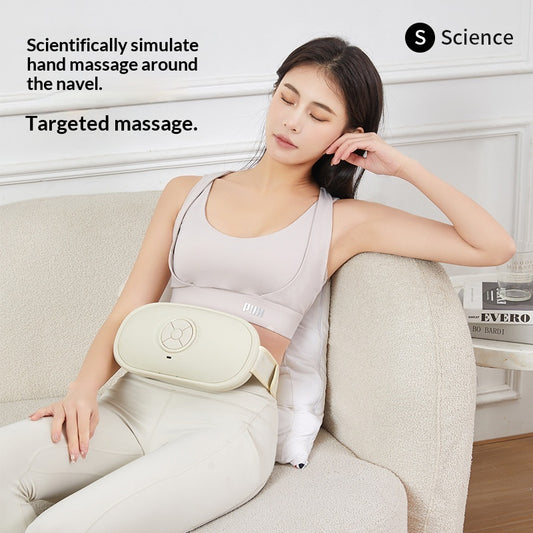 Charging Needle Stone Abdominal Massager Moxibustion Simulation Red Light Hot Compress On The Abdomen