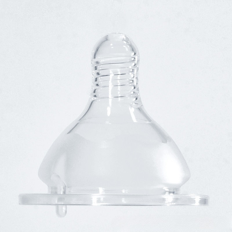 Newborn Baby Wide Mouth Feeding Bottle Liquid Silicone Nipple